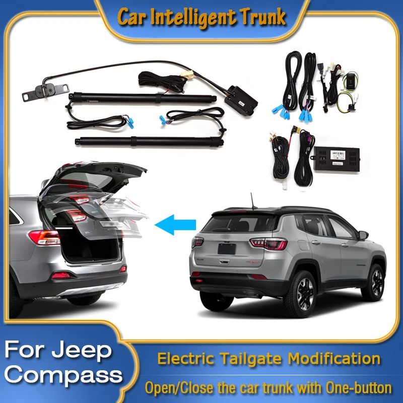 

For Jeep Compass 2016~2023 Car Power Trunk Opening Smart Electric Suction Tailgate Intelligent Tail Gate Lift Strut Modification
