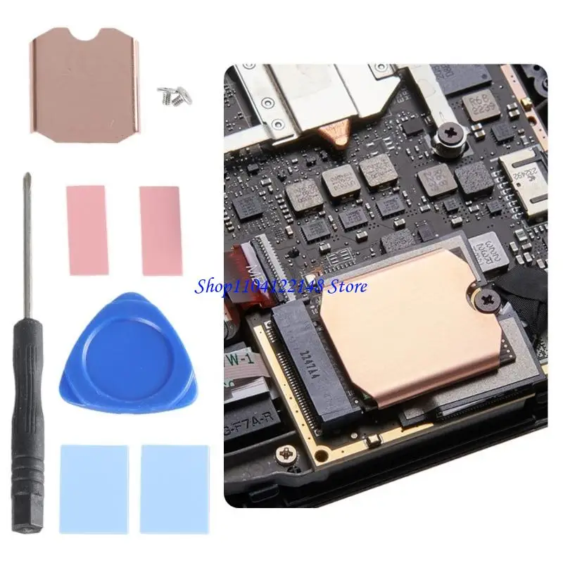 P9FA Copper Cooling Pad NVME SSD Heat Sink for SteamDeck Game 2230 SSD