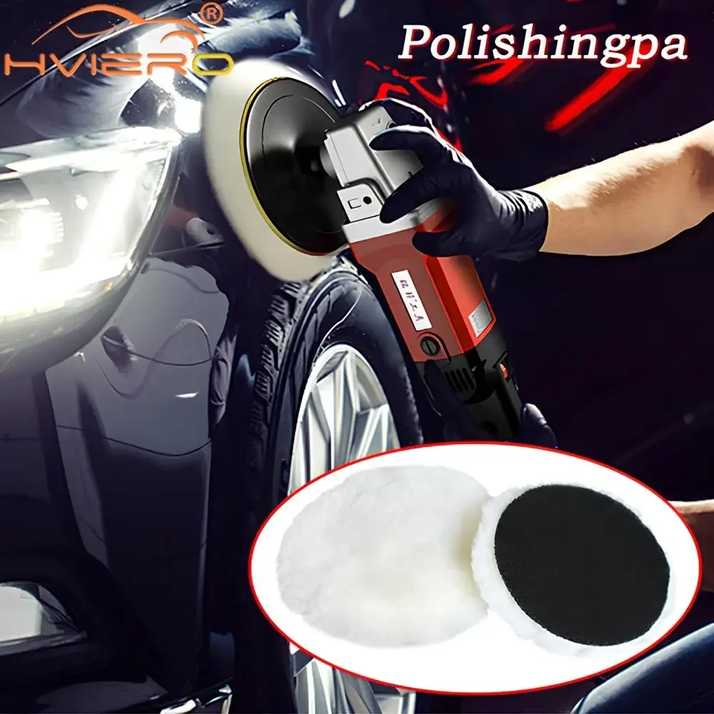 1PCS Universal Car Polish Pad Disc Imitated Wool Auto Body Waxing Polishing Soft Buffer Polisher Vehicle Tools Accessories Paint