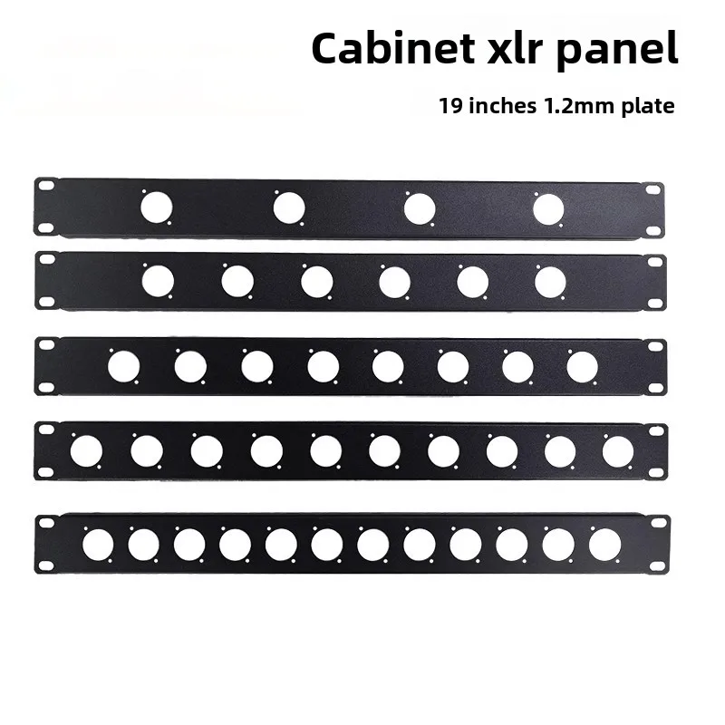 

Speakon Metal Panel 1U Rack Mount XLR 6.5mm Jack Audio Connector 4 5 6 8 12 16 Hole of 1pcs/link