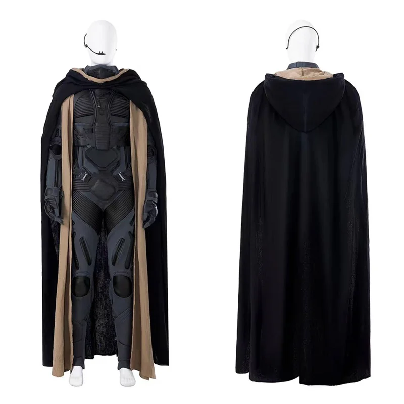 Paul Atreides Cosplay Costume Uniform  Men's  Stillsuit Armor Suit with Cape Halloween Party Outfits