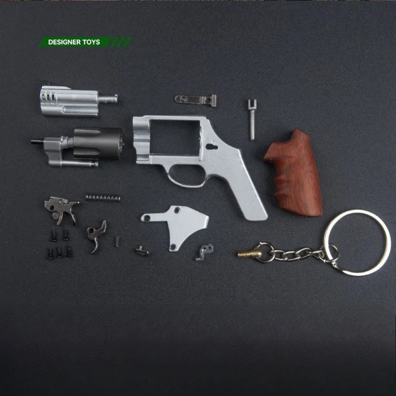 Newest Metal Mini Grab Model Peripheral Disassembled Solid Wood Handle Alloy Assembly Toy Keychain