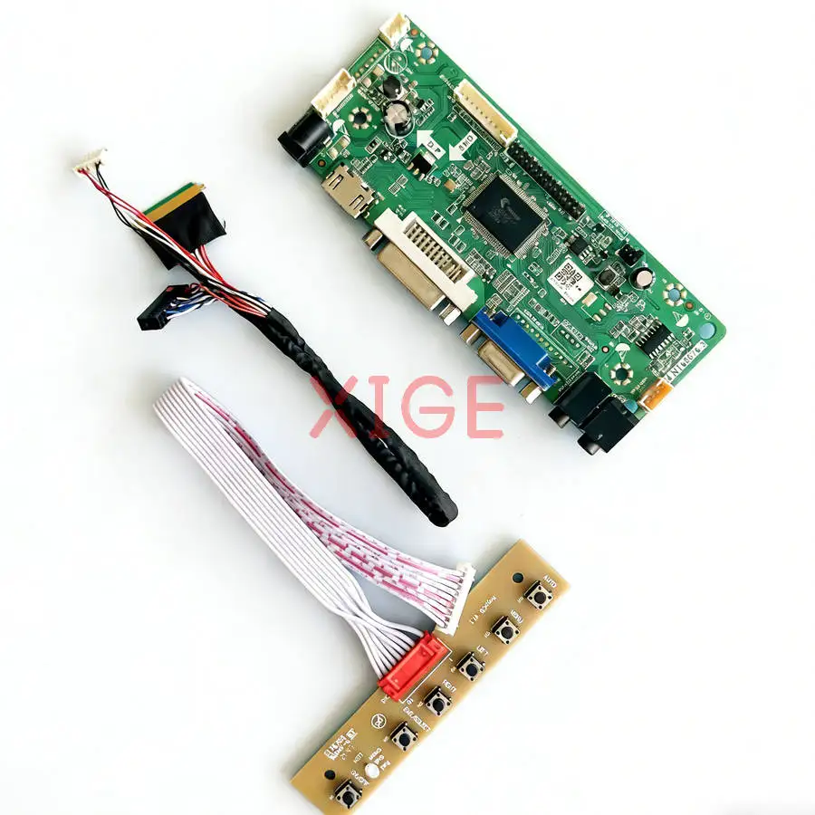 

Плата контроллера драйвера, совместимая с B133XW01 B133XW02 B133XW04 B133XW03, для мониторов 1366x768, HDMI+DVI+VGA, 1366*768, 40-контактный LVDS, DIY-комплект