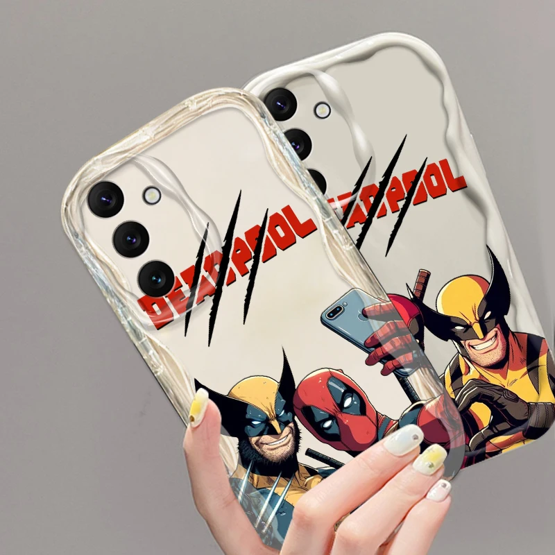 Marvel Deadpool Wolverine Cool For Samsung A55 A54 A53 A52 A35 A34 A33 A32 A25 A24 A23 A22 A21S A15 A13 A14 5G Wave Oil Soft