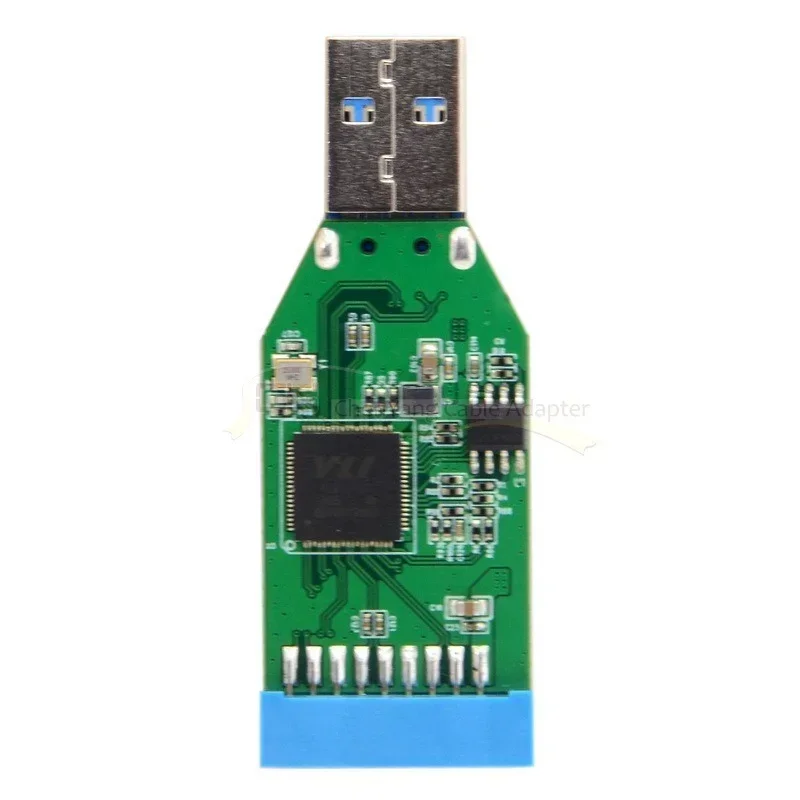 منفذ واحد USB 3.0 نوع A ذكر إلى أنثى 20-Pin موصل أنثى مهايئ توزيع اللوحة الأم المقبس 20-Pin إلى HUB