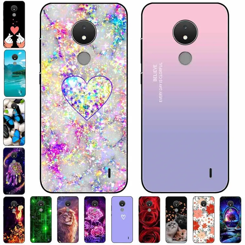 For Nokia C21 Case C 21 Silicone Landscape Space TPU Soft Funda Coque for NokiaC21 Protective Cool Bumper Cases for Nokia C 21