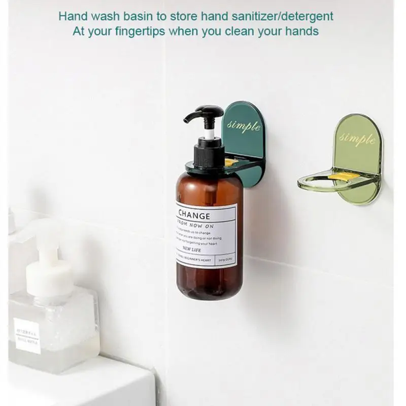 New Xiaomi Kitchen Bathroom Rack Shower Gel Bracket Wall Rack Wall Hanging Hand Sanitizer Bottle Shampoo Hanger Free Punch Shelf