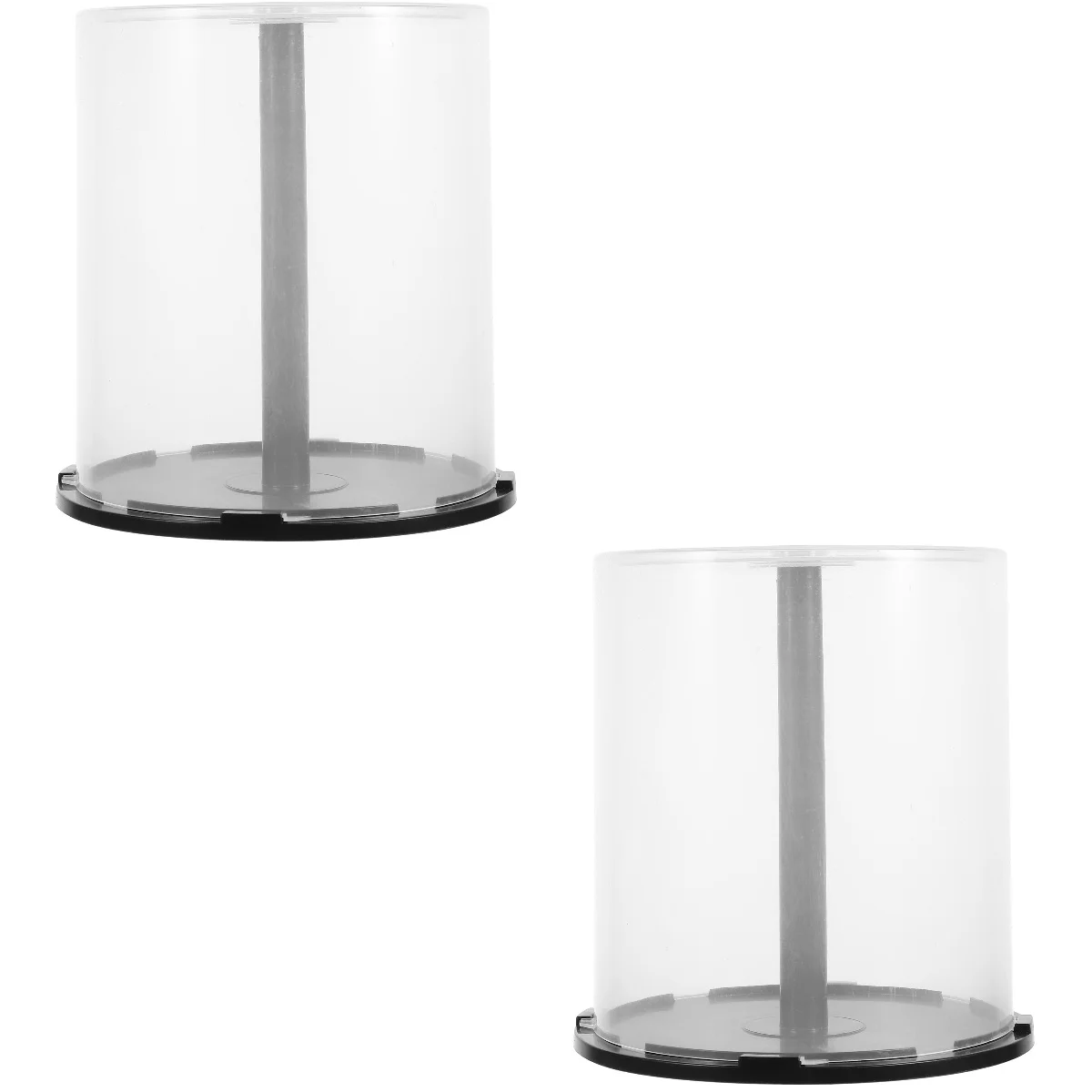 

2pcs DVD Storage Box CD Storage Container Plastic DVD Holder Portable CD Storage Case Dvd Case Cd Storage Holder