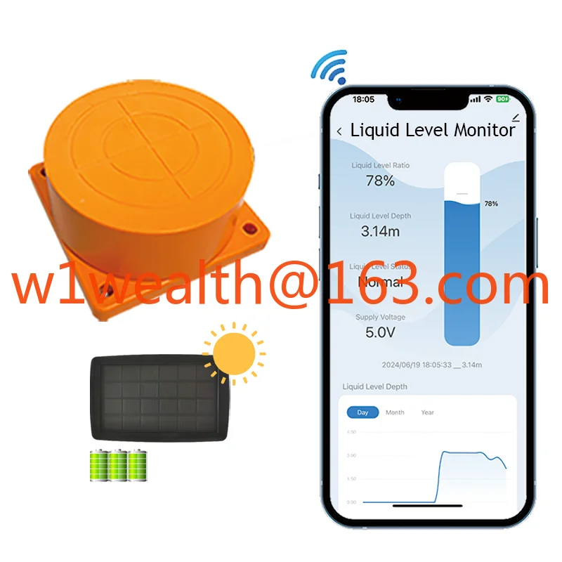 

Tuya Solar Ultrasonic Wireless Detector Water Tank Level Sensor Indicator Remote Water Meter APP