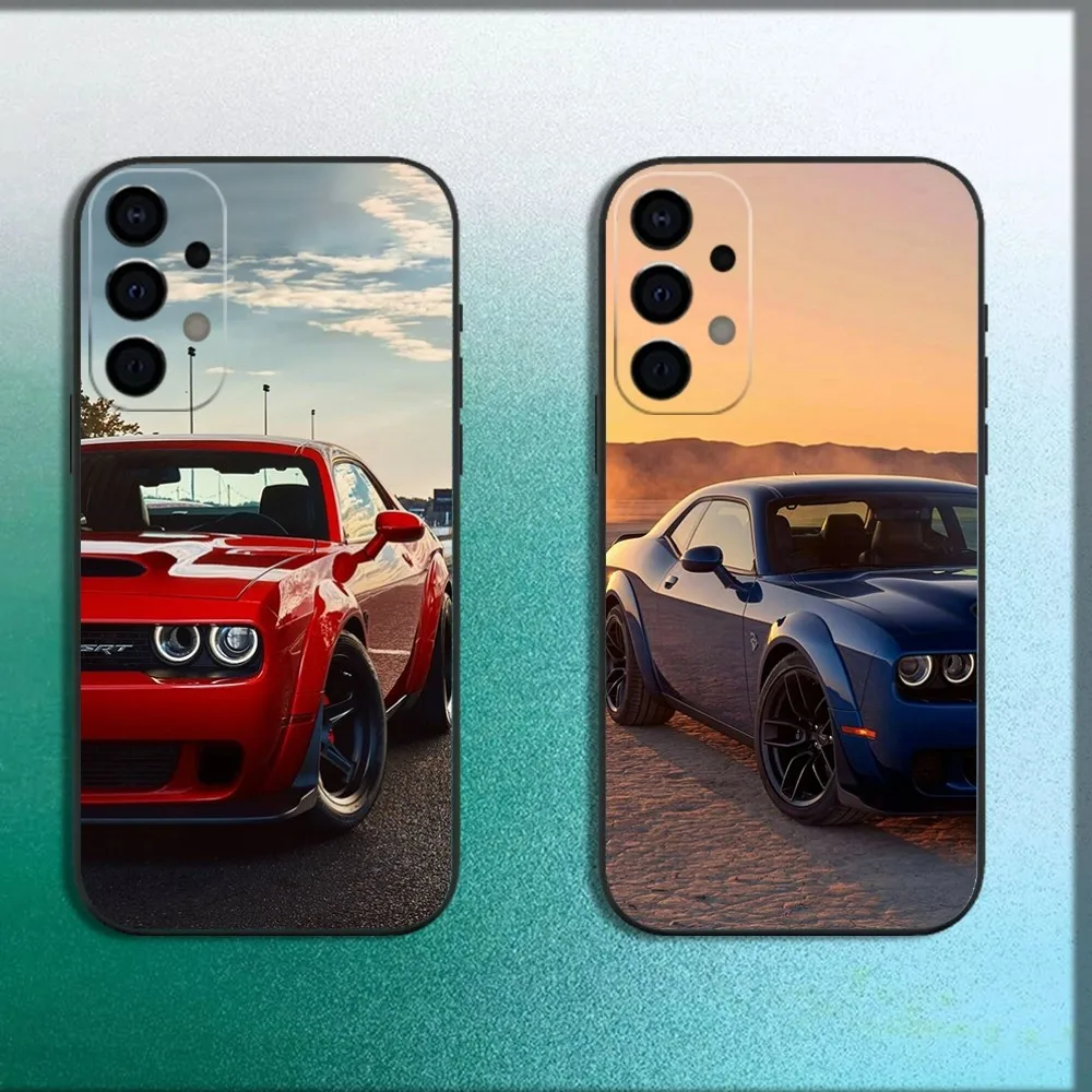 

D-Dodge Car Challenger S-SRT Phone Case For Samsung Galaxy A13,A21s,A22,A31,A32,A52,A53,A71,A80,A91 Soft Black Cover