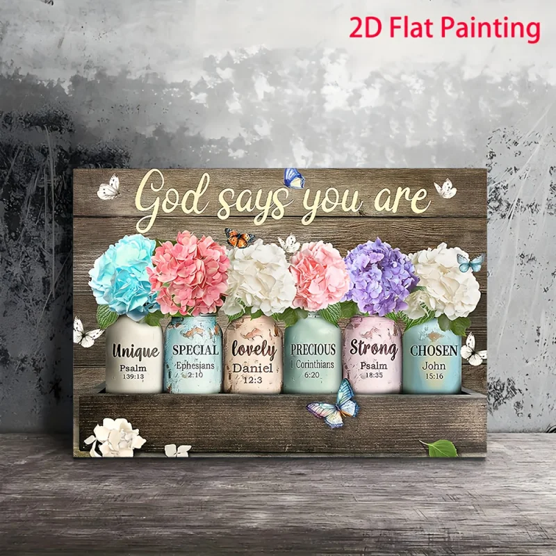 Floral Bible Verse Canvas 4