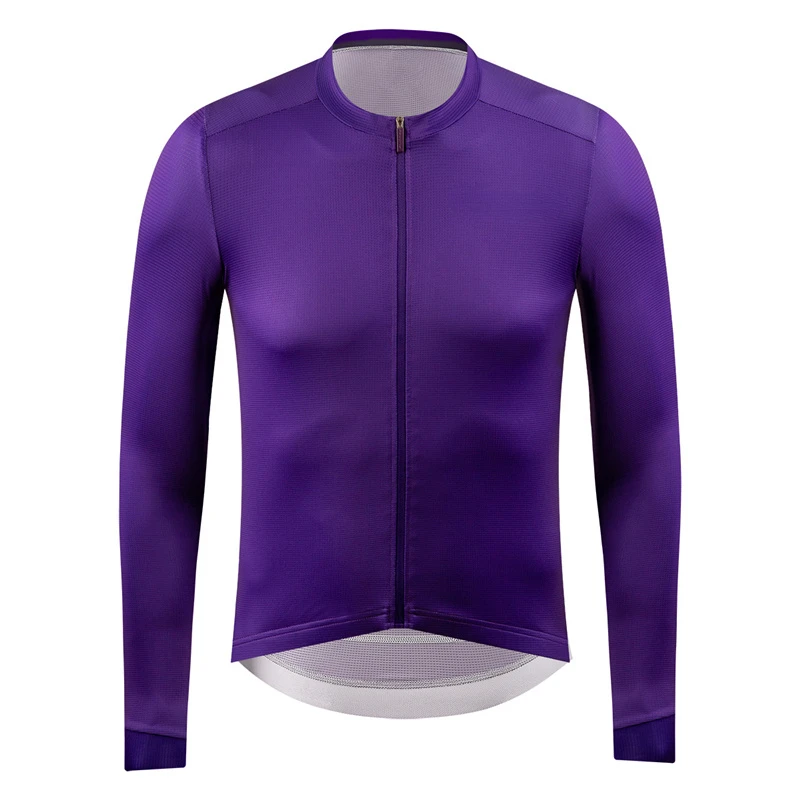 Men Cycling Long Sleeve Thin Breathable Sun Protection Jersey Maillot Ciclismo Hombre Mtb  Bike Top