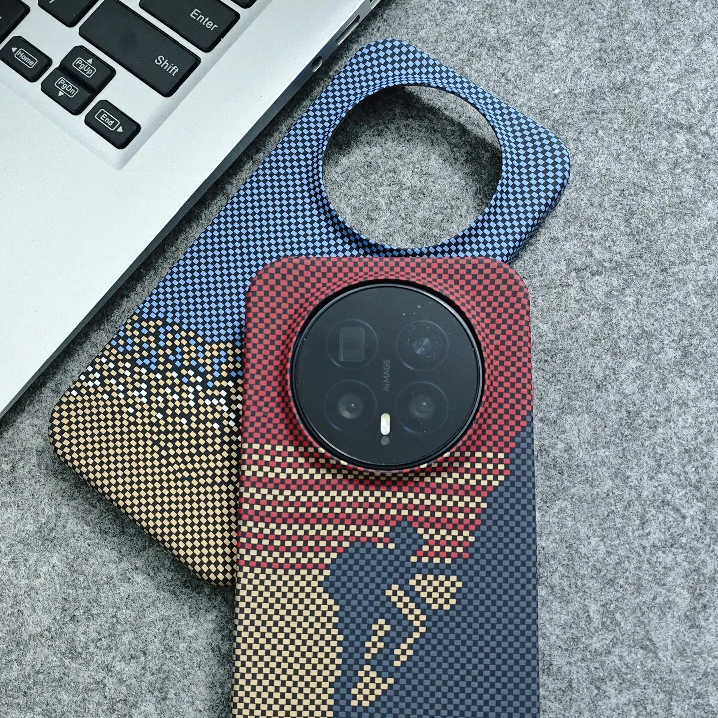 Funda de plástico sin marco con patrón de alpinismo, fibra de carbono, Kevlar, Sunrise y Moonfall, para Honor Magic 8 7 6 Pro, cubierta dura a prueba de golpes