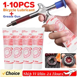 1-10pcs Bike Grease for Bearings 50ml Chain Oil with oiling tool Fast Bicycle Chain Lube Wet Chain Lube for Friction Reduction