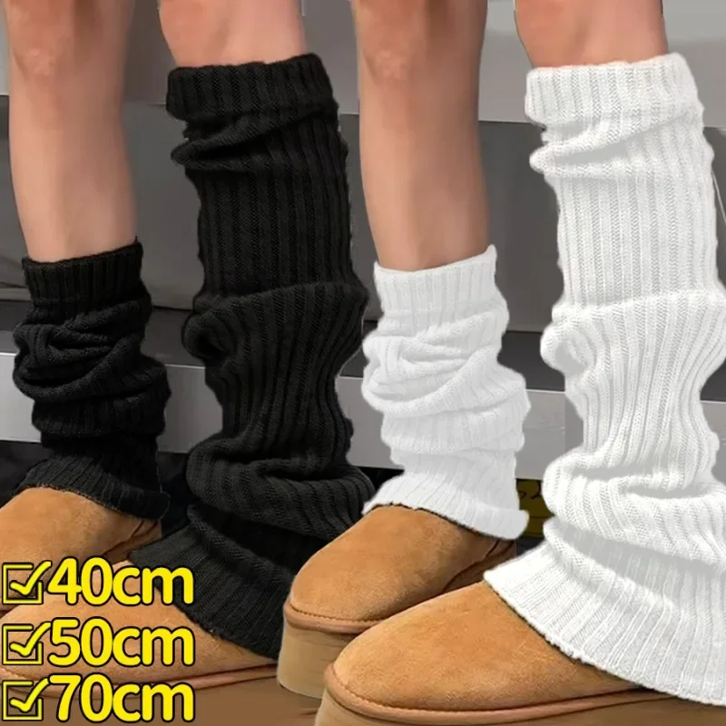 Sweet Leg Warmers Women Winter Knitted Match Bare Legs Long Socks College Style Thicken Foot Cover Ankle Warmer Stockings