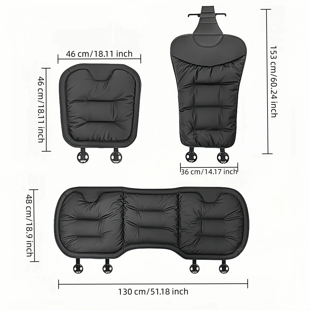 GISAEV وسادة مقعد السيارة مجموعة التبريد تنفس عدم الانزلاق العالمي صالح ل سيدان SUV MPV السيارات الجبهة الخلفية غطاء مقعد وسادة ملحق