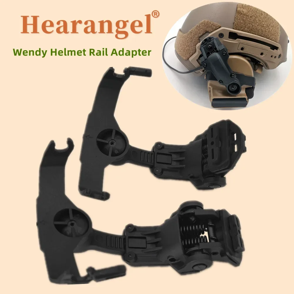 Tactical Helmet Headset Bracket Wendy\'s and M-LOK Rail Adapter For PELTOR COMTAC Shooting Headphone Stand Accessories&EXFIL Rail