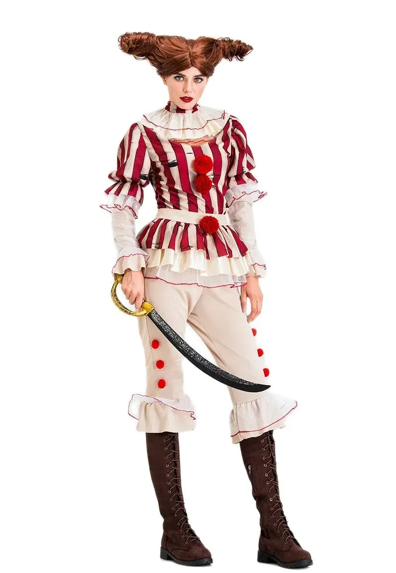 Halloween stage costumes cosplay clown Women's Role Playing Set Game Costume