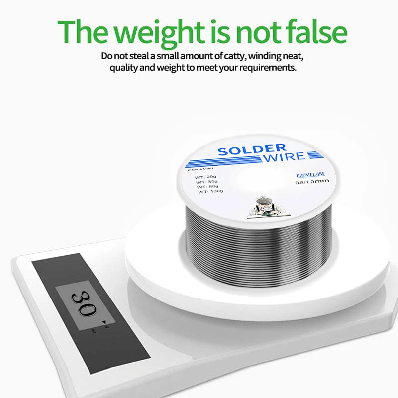 

30g/50g/100g Rosin Core Solder Wire, ideal for electrical repairs and DIY projects.