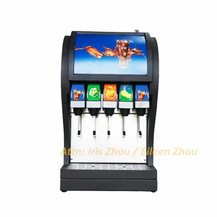 2024 2 valves Soda Fountain Dispenser / 6 valves Post Mix Soda Drink