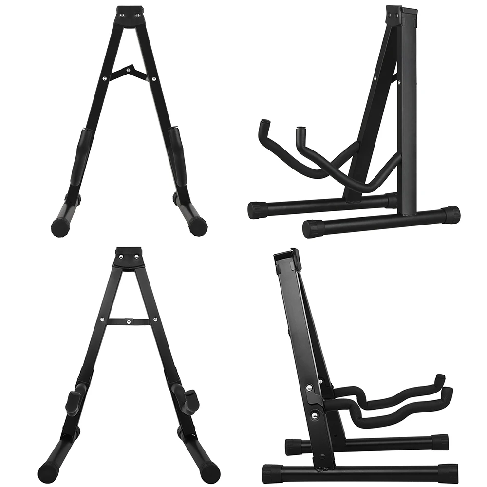 Soporte de guitarra portátil, trípode ligero plegable, soporte Musical, estante de Metal para guitarra acústica/clásica/eléctrica, violín
