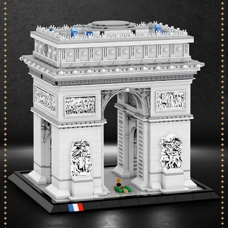 Reobrix 66024 French Arc de Triomphe Street View Building Blocks Assembly Model Educational Toy