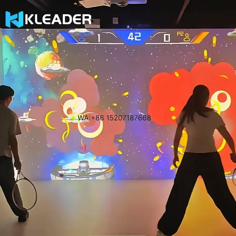 Wmwmnu for Virtual Multiball Interactive Wall Sports Games with Projector or LED Screen for Attraction Throw Ball Reaction