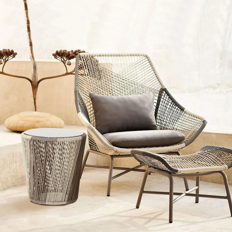 Garden furniture outdoor furniture rattan chair balcony rattan chair three-piece set