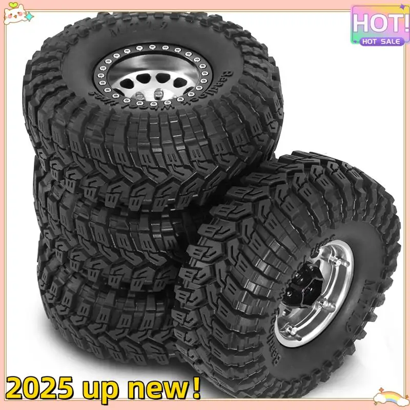 

Stylish-4PCS 1.9 Metal Beadlock Tires Claw Mud Terrain Wheel Tires For FCX10 Axial SCX10 Pro SCX10 UTB18 TRX4