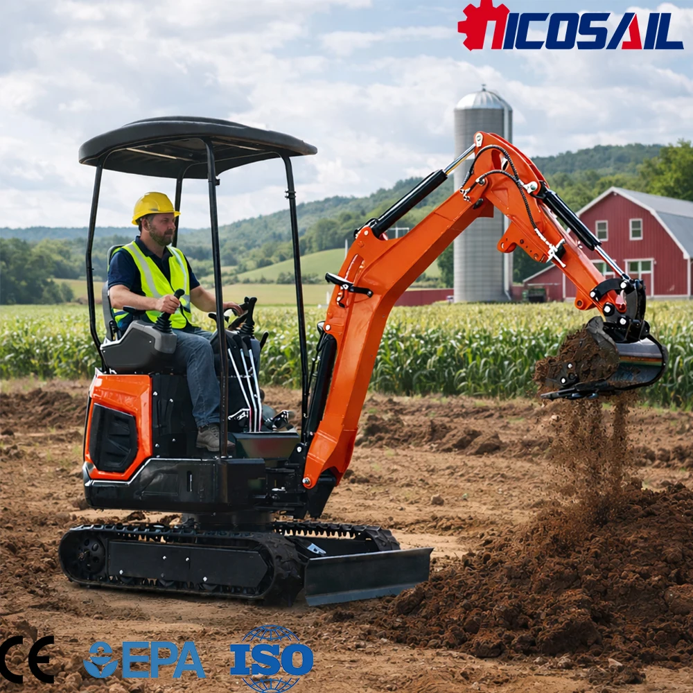 

1.8 Ton Mini Excavator CE Approved High Efficiency for Farm Construction Site