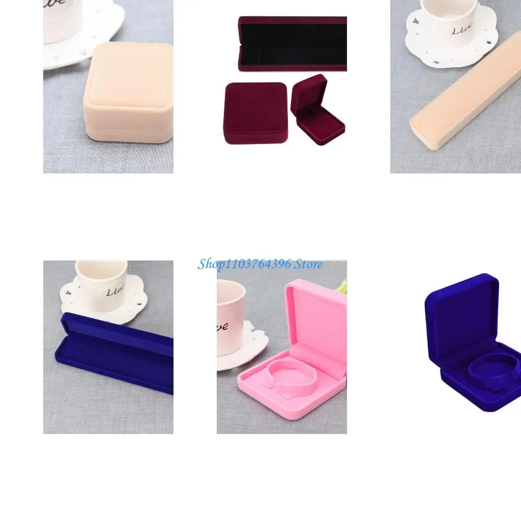  Valentines Day Gift Square Necklace Box Proposal Wedding Ceremony Jewelry Box