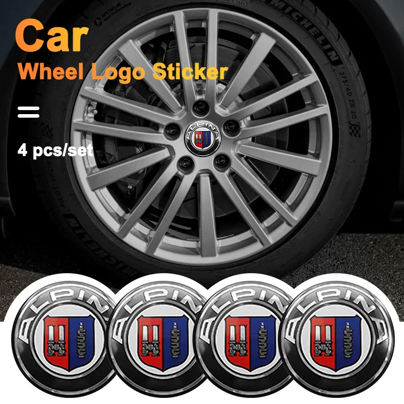 

4PCS For b-BMW M F10 F20 F30 F40 F15 F25 F26 E83 E84 X1 F31 F49 Car Wheel Hub Cap Center Sticker Emblem Badge Decal Accessories
