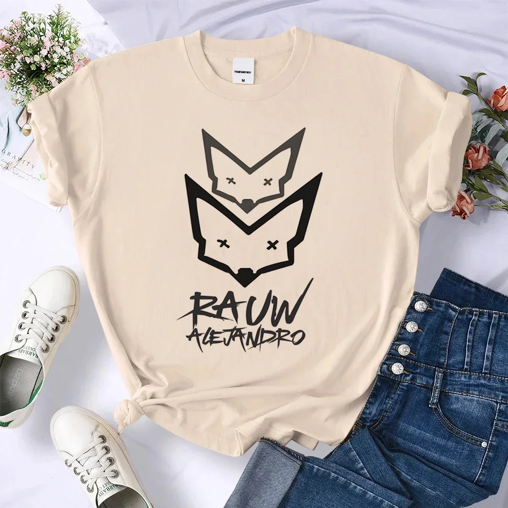 قميص Rauw Alejandro للفتيات من جامعة Pop Culture 80s 2000s قميص جرافيك عصري جرافيك kawaii جرافيك كلاسيكي ملابس الشارع #5