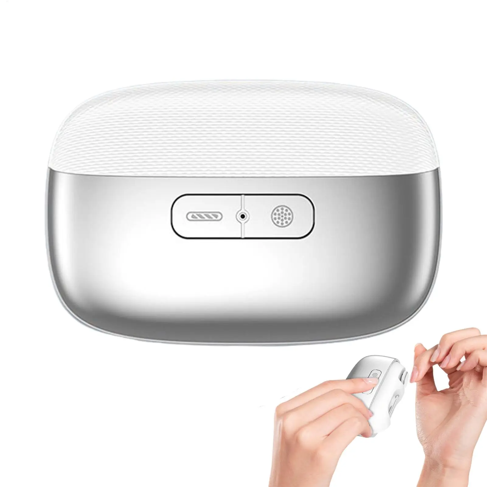 LED Light Rechargeable Fingernail Cutter Electric Nail Clippers Automatic Toenail Trimmer for Kids Adults Seniors Men Women