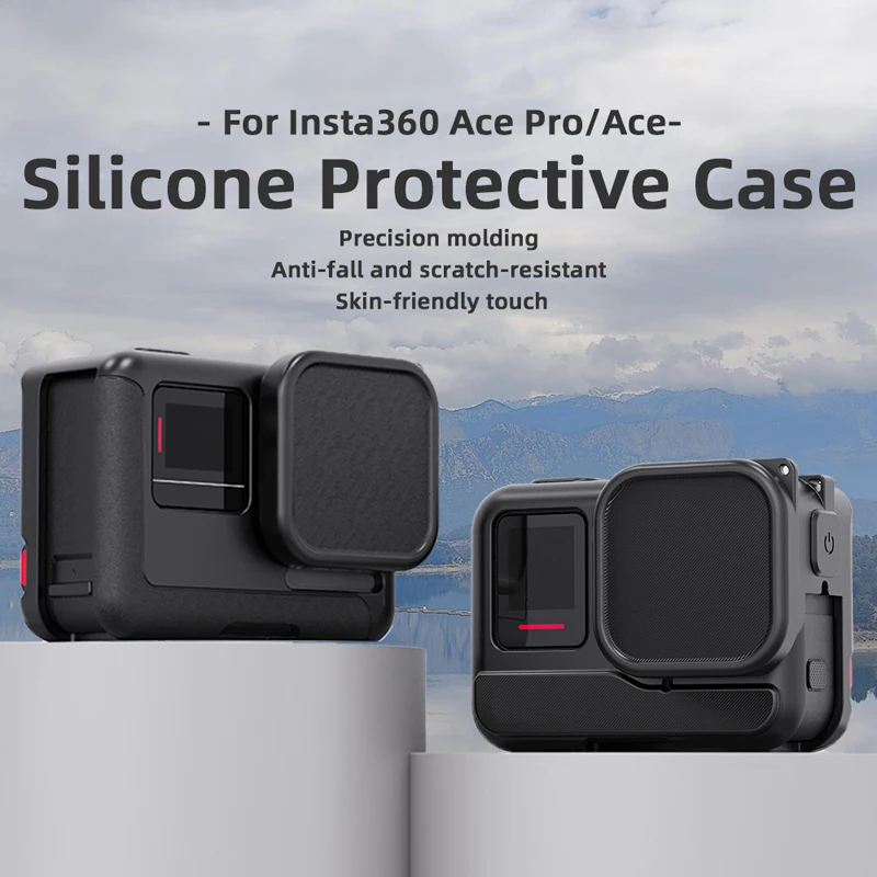 Anti-collision Protective Silicone Cover for Insta360 Ace/insta360 Ace Pro Camera Protection Case Action Cameras Accessories