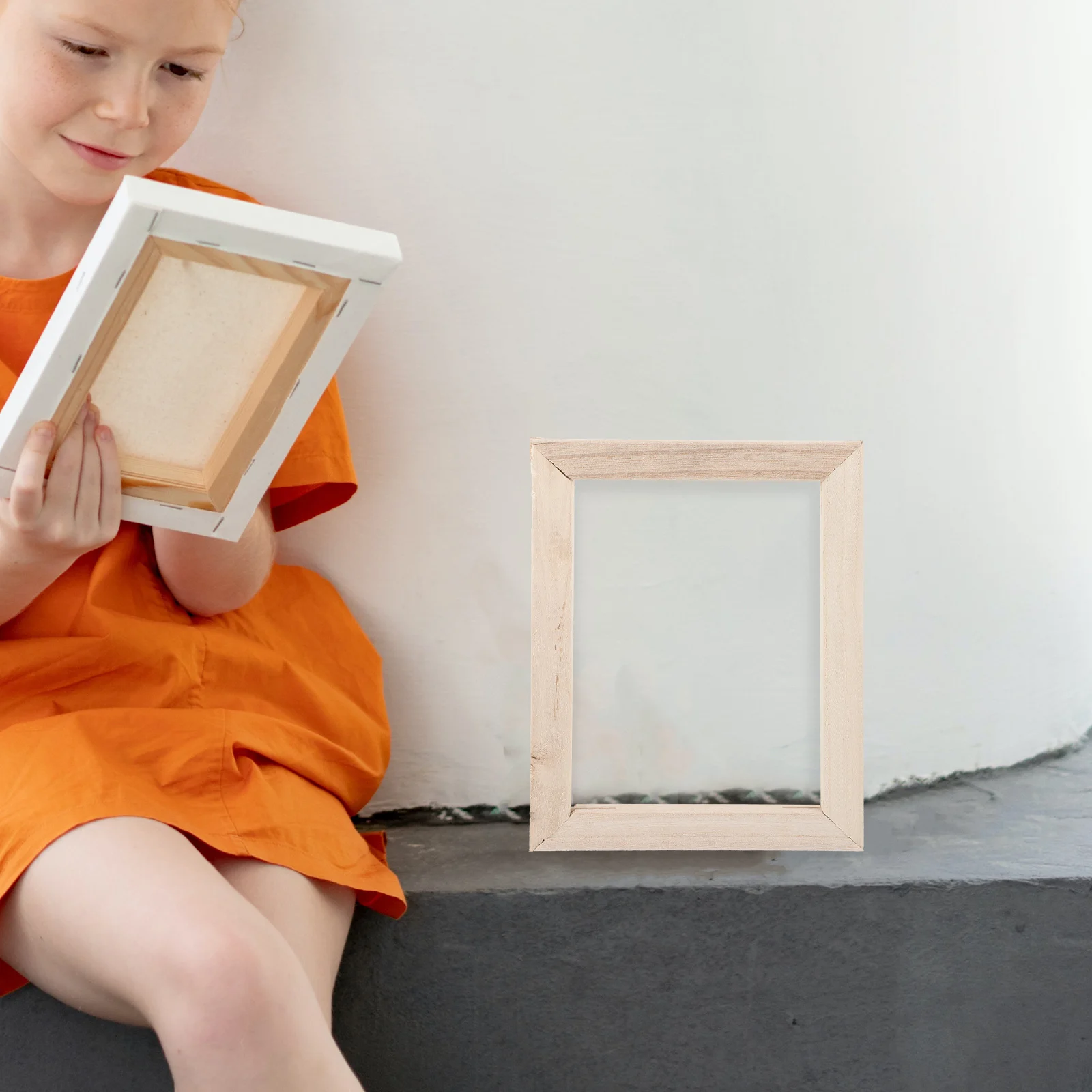 

4 Pcs Oil Painting Frame Solid Wood Canvas Frames 18x24 Inches Lightweight Durable Sturdy Blank Frame for Artists