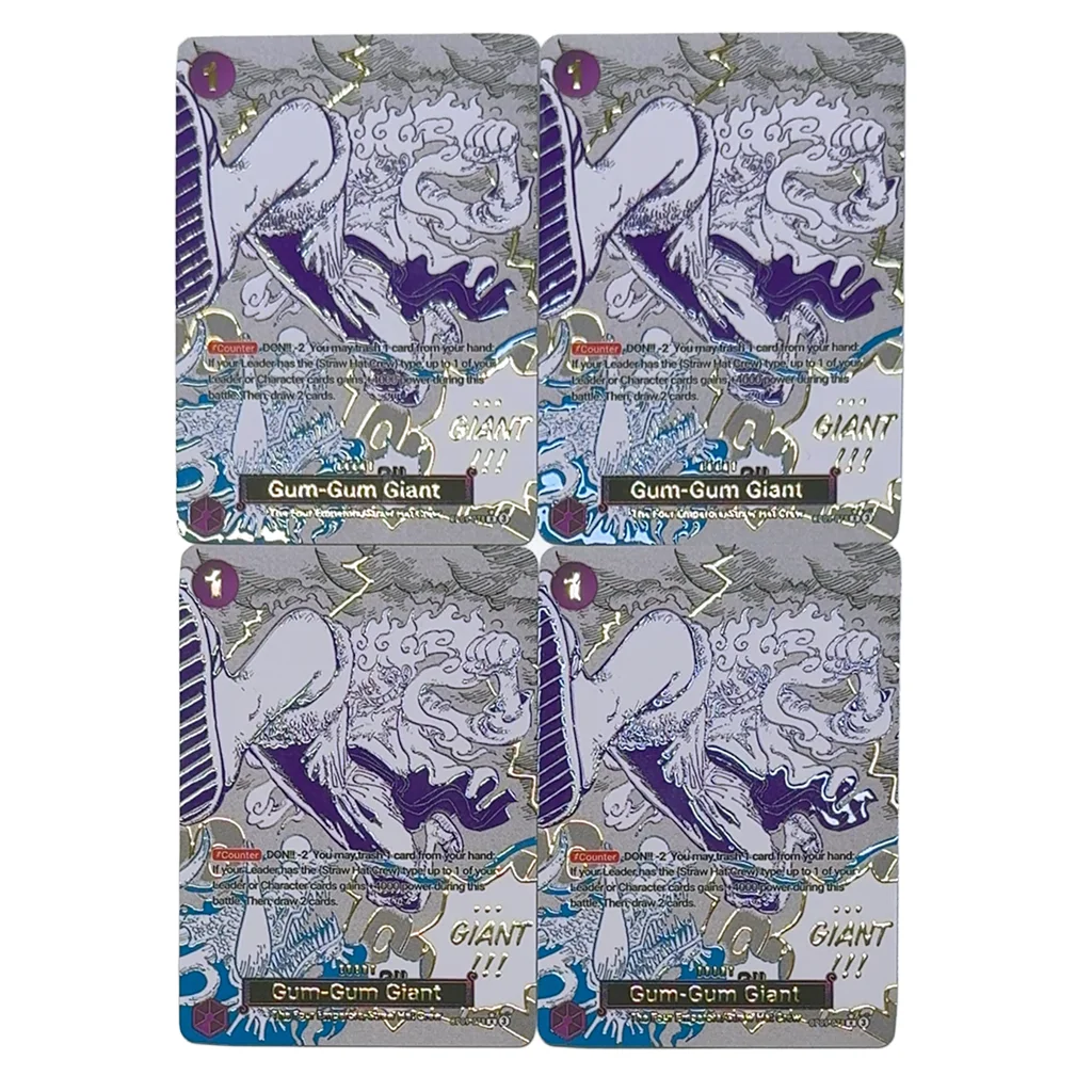 

One Piece TCG OPCG English Gum-Gum Giant card GGG Event card Textured Foil Card Anime Collectible Cards