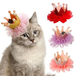 Noble Christmas Hairpin party cats hat fancy Crown for kitten girl festival decoration funny puppy dressing accessories for pets