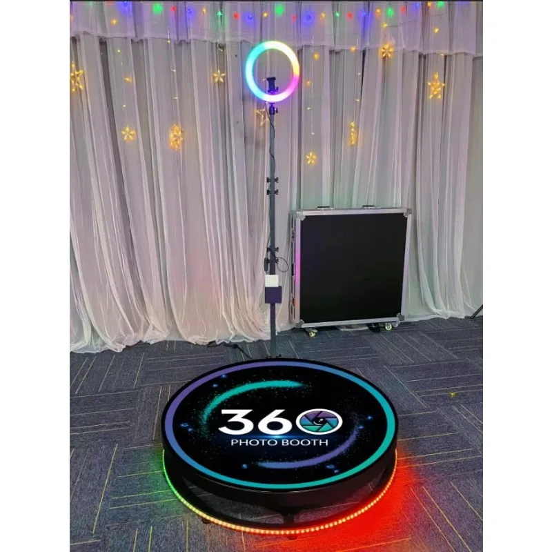 ZJW STLF high-quality customized products 80cm 2023 Latest Fashion 360 Video Photo Booth for Party Birthday Weddings Concert Pro