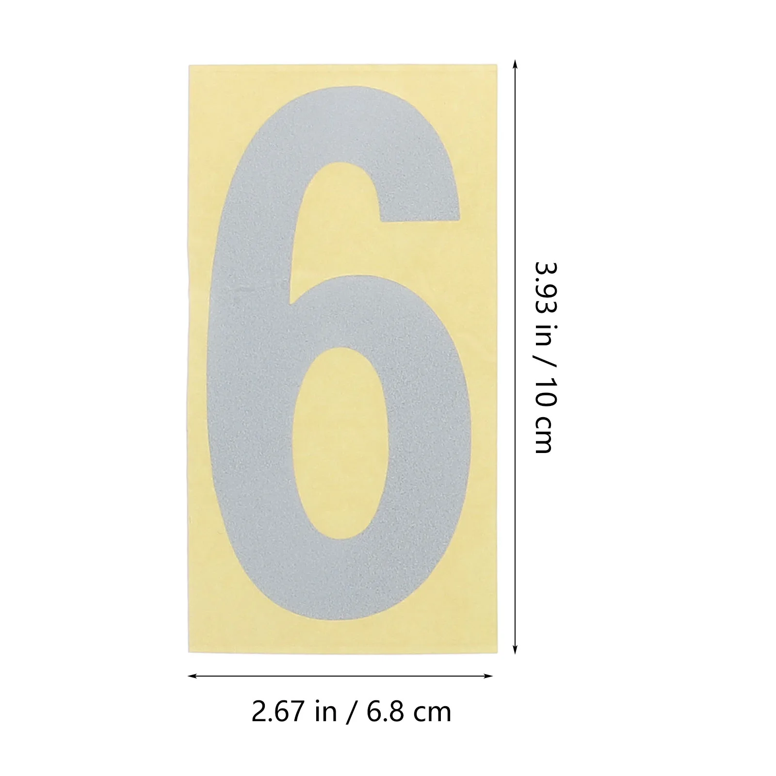 

5 Sets Digital Stickers Waterproof Mailbox Numbers Reflective Label on Pe outside Outdoor