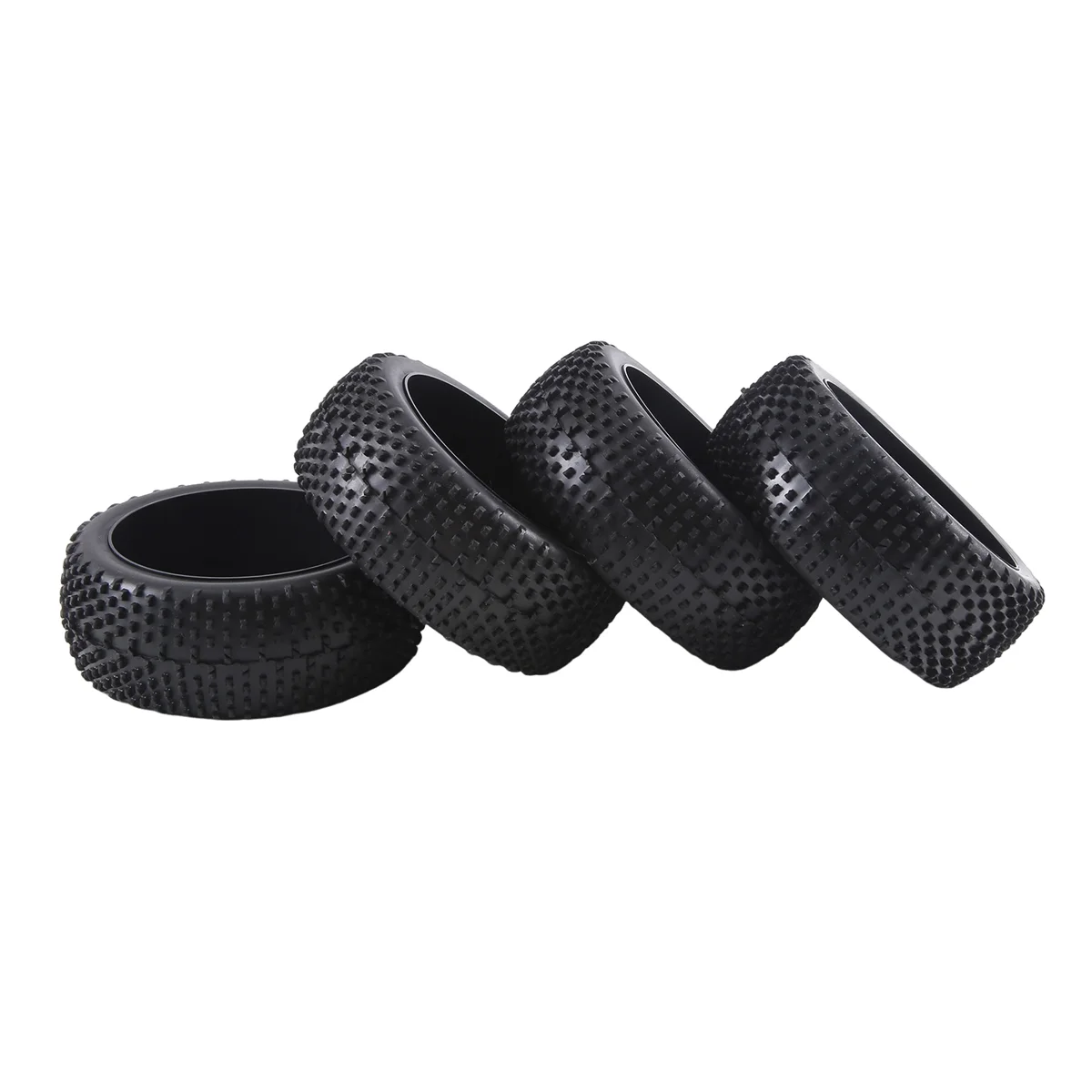 

RC 1:8 Off Road Car Buggy Rubber Tires & Plastic Wheel Rims HUB HEX 17 mm 81-801,C