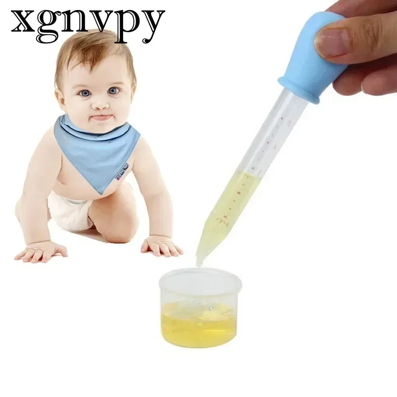 Xgnvpy Silicone Dropper para Criança, Pipeta de Alimentos Líquidos, Ferramenta Utensílio Infantil, Dispositivo Alimentador de Medicamentos, 5ml