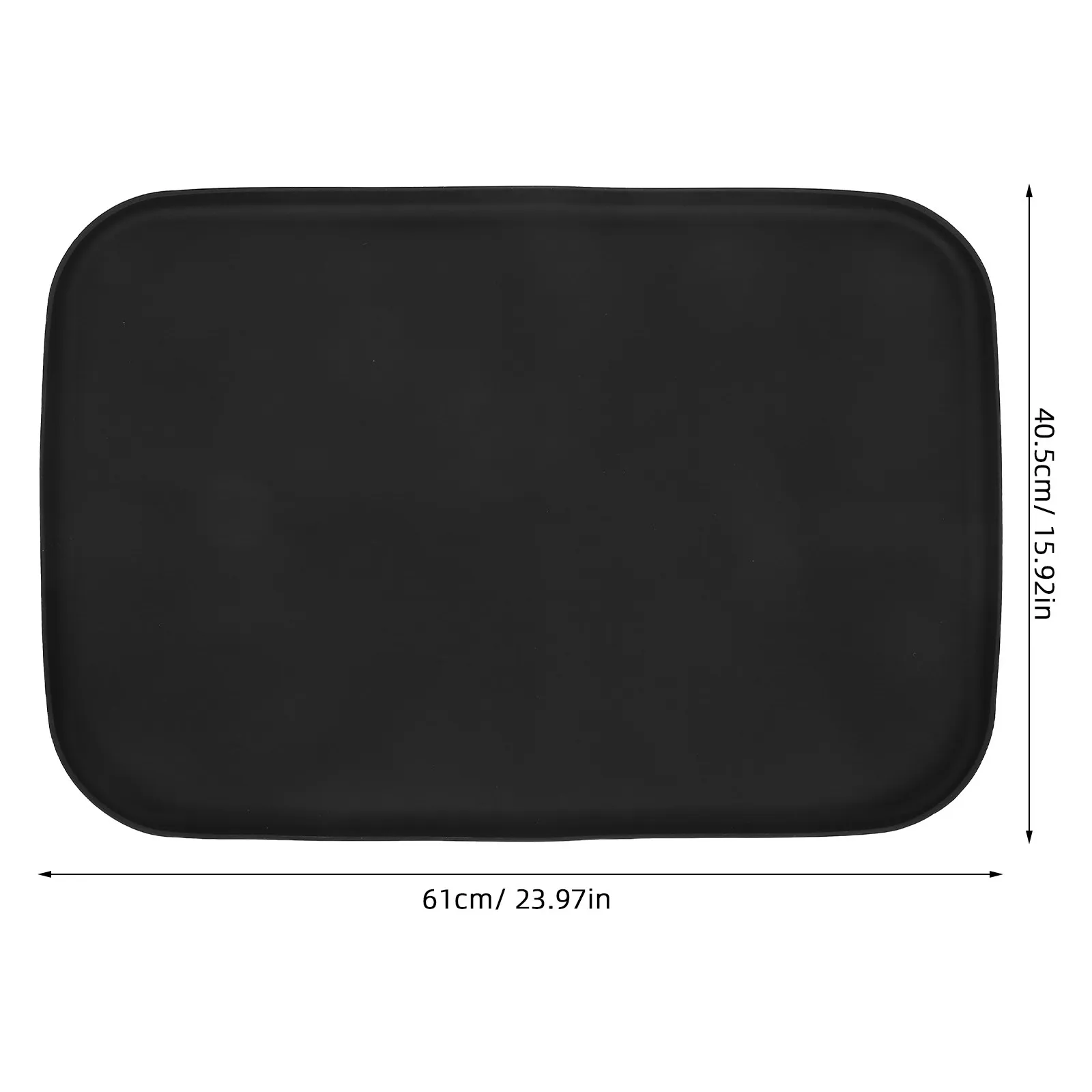 Black Silicone Drip Tray Non Slip Dehumidifier Pad for Water Dispenser Coffee Machine Humidifier Kitchen Counter Mat