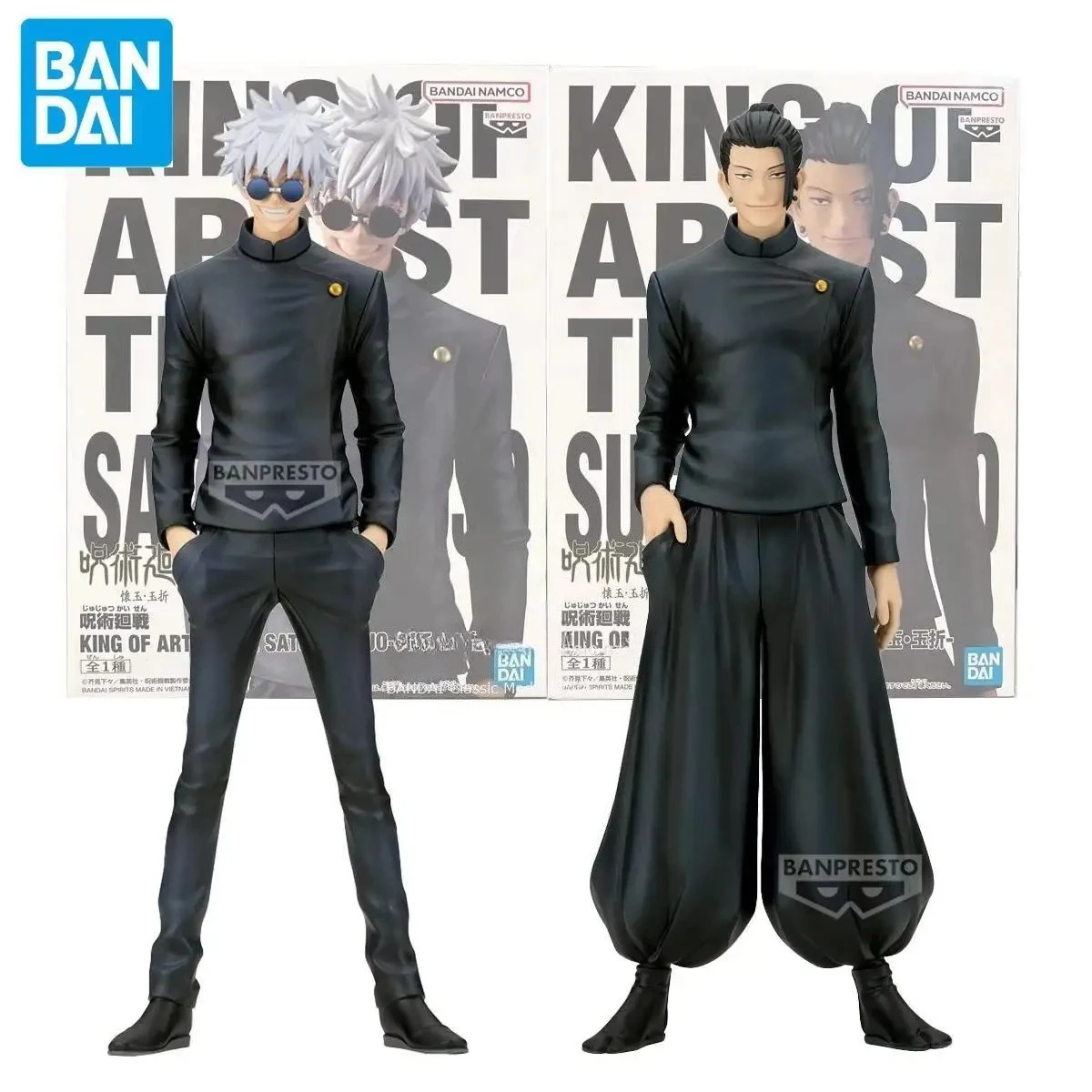 

В наличии оригинальная модель Bandai Banpresto Jujutsukaisen King of Artist Satoru Gojo/geto Suguru, совершенно новая и нераспечатанная модель