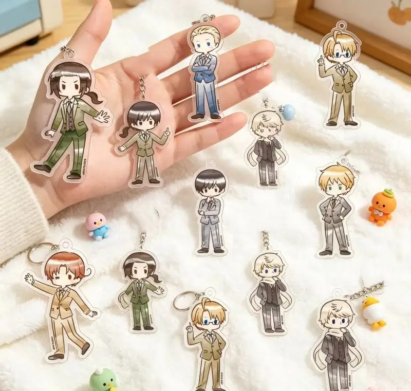 Anime Hetalia World★Stars 6cm Acrylic Pendant Keychain