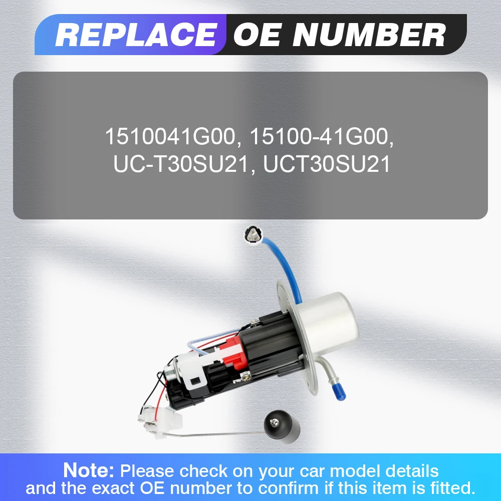 

Motorcycle Fuel Pump Assembly Replacement For Suzuki GSXR-1000 2005-2006 1510041G00 15100-41G00 UC-T30SU21 UCT30SU21