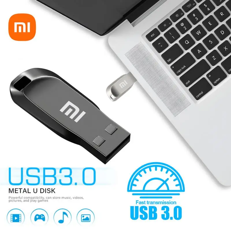 Xiaomi 2TB USB Flash Drive 1TB High Speed Pen Drive 512GB Memory Stick 128gb USB 3.1 Metal Pendrive 256GB Flash U Disk Gift Key