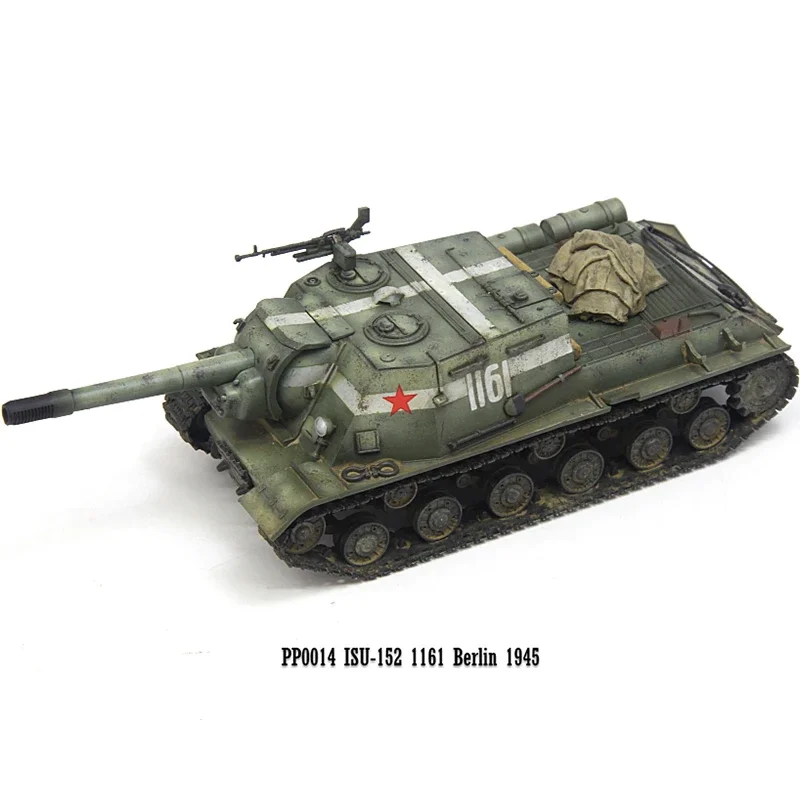 1:72 Scale PVC Plastic PP0014 ISU-152 1161 Heavy Tank 1945 Chariot Model Militarized Combat Track Type Classics Adult Gifts Toys