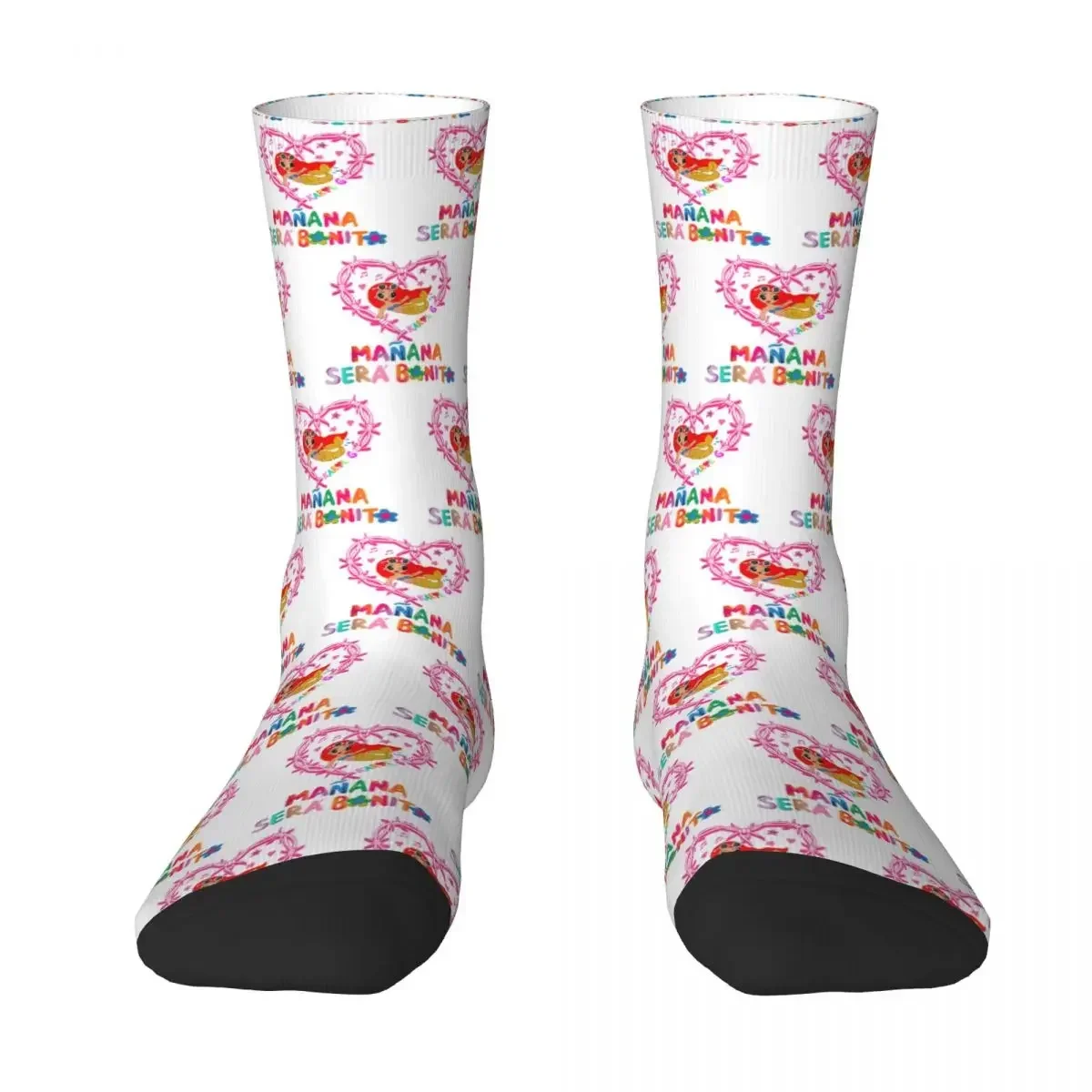 Karol G Manana Sera Bonito Socks Harajuku Sweat Absorbing Stockings All Season Long Socks Accessories for Unisex Gifts