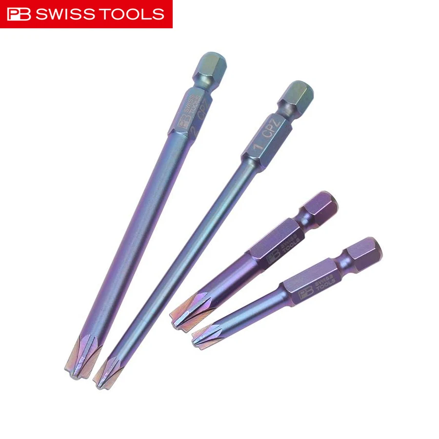 

PB Swiss PrecisionBit для комбинированных винтов Pozidriv/Slotted (PZ1/ PZ2 NO.PB E6.180/1 | PB E6L.180/1 | PB E6.180/2 | PB E6L.180/2